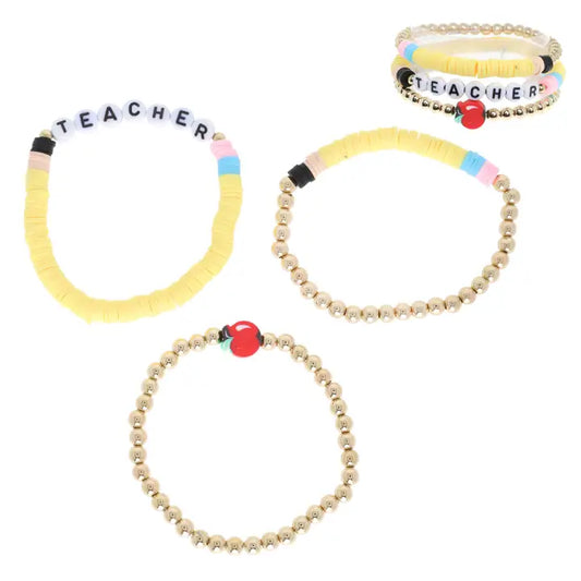 3 Pack Heishi Bead Bracelet